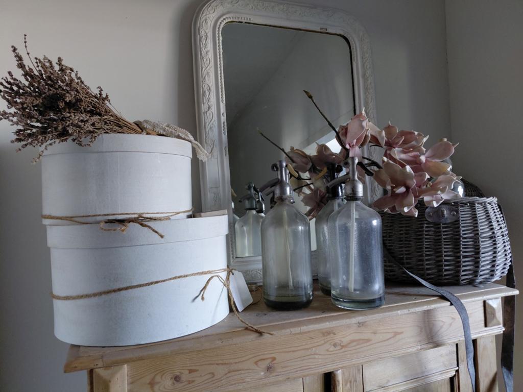 Set van 4 antieke sodaspuiten / spuitflessen, Antiek en Kunst, Ophalen of Verzenden