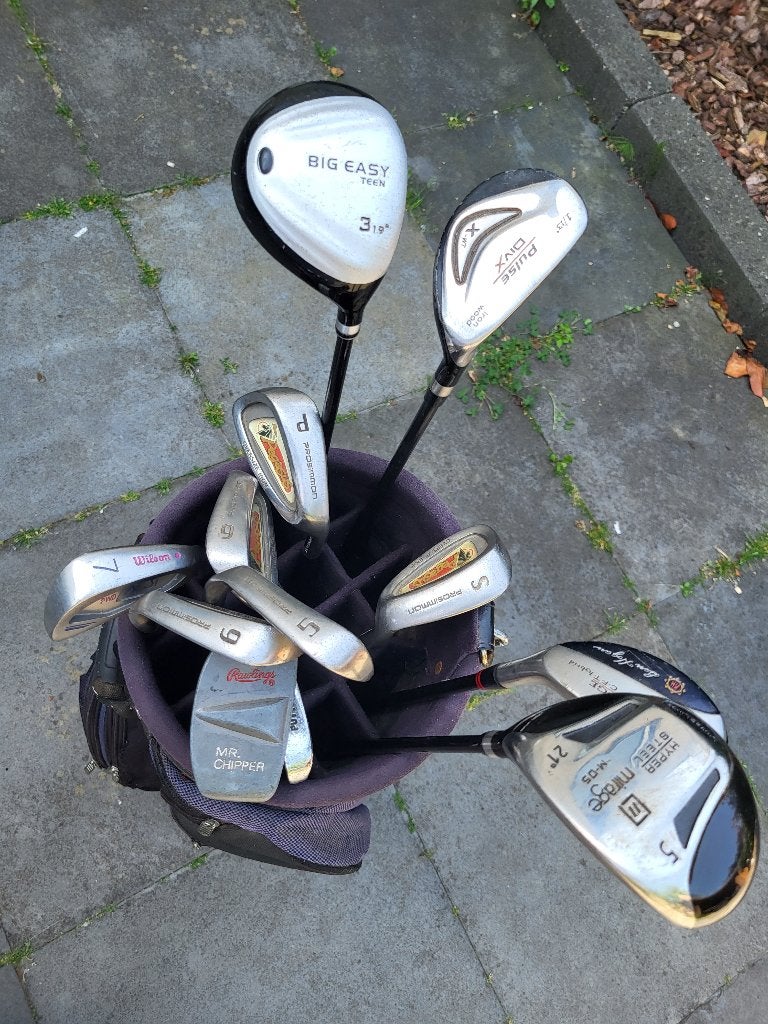 Complete golfset met 12 clubs + golftas * voor beginners, Sport en Fitness, Golf, Ophalen, Gebruikt, Set, Overige merken