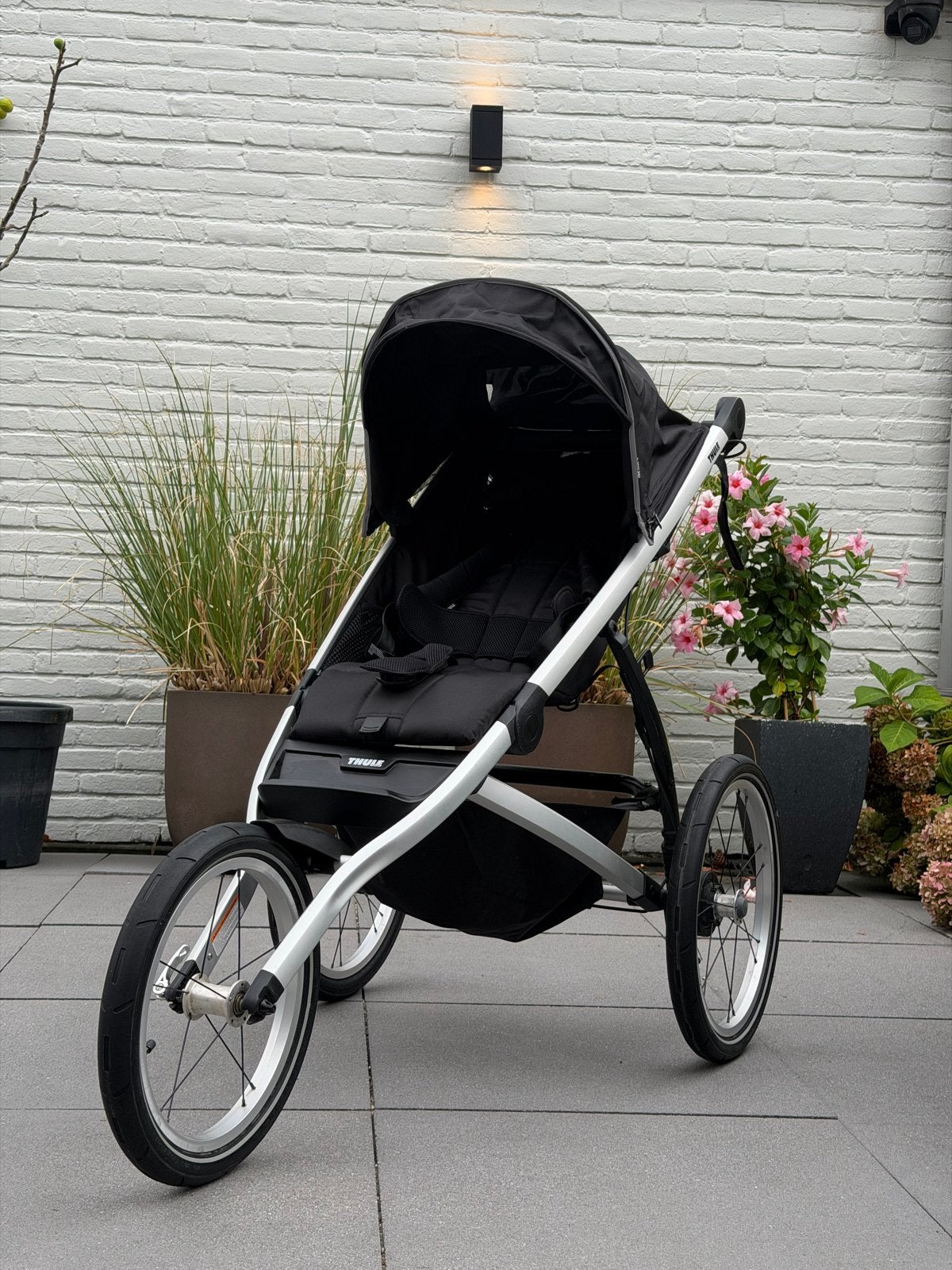 Thule Glide hardloop- en wintersportwagen 2023, Gebruikt, Luchtbanden, Ophalen, Kinderwagen