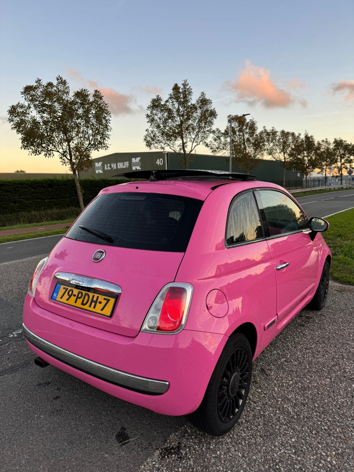 Fiat 500 rosa 1.2 automaat 51KW 2011, Auto's, Leder en Stof, Origineel Nederlands, Particulier, Onderhoudsboekje