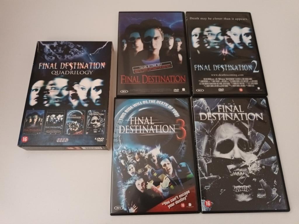 Dvd box Final Destination 1-4, Cd's en Dvd's, Vanaf 16 jaar, Ophalen of Verzenden, Zo goed als nieuw, Overige genres