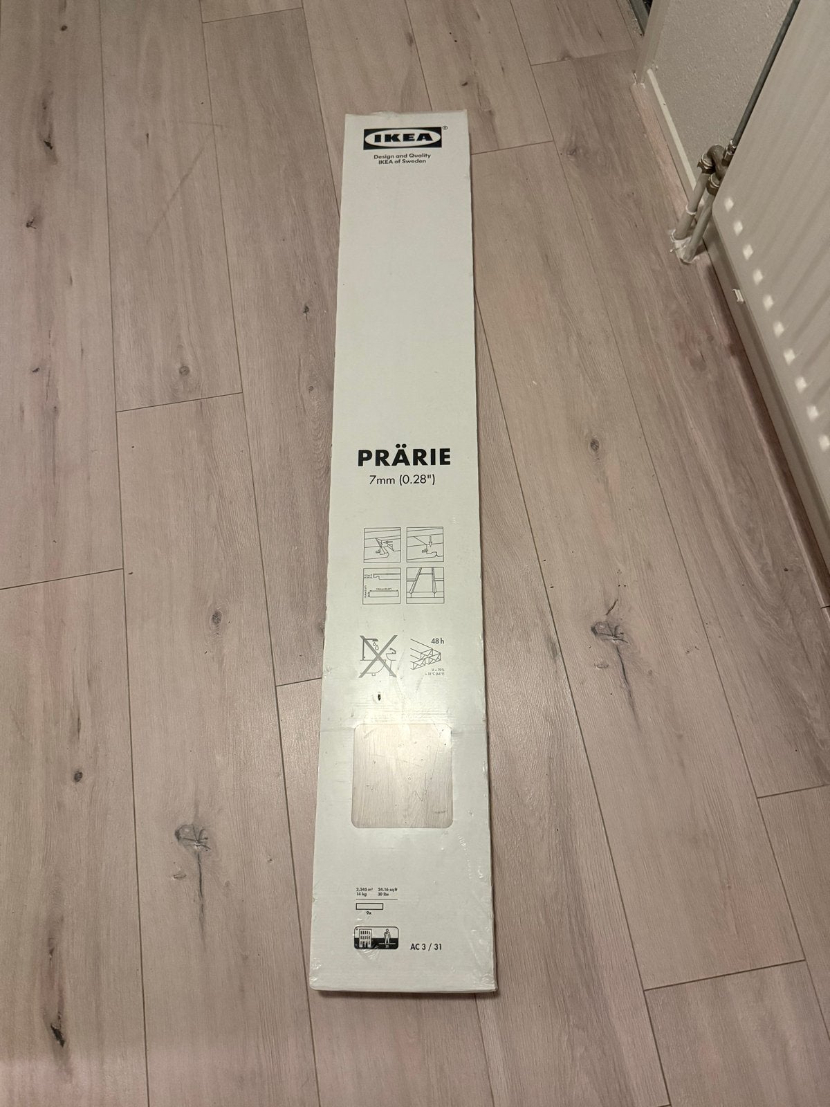 5 pakken IKEA Prärie laminaat - Nieuw in verpakking, 50 tot 150 cm, Nieuw, 10 tot 30 cm, Hout