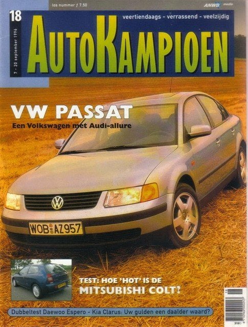 Autokampioen 18 1996 : VW Passat - Mitsubishi Colt 1.6 GLXi, Ophalen of Verzenden, Gelezen, Algemeen