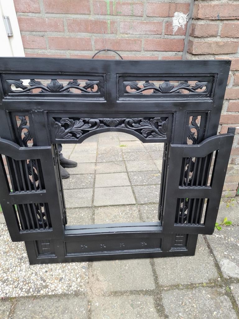 Mooie.houten.spiegel, Huis en Inrichting, Haarden, Ophalen, Vrijstaande haard, Houthaard