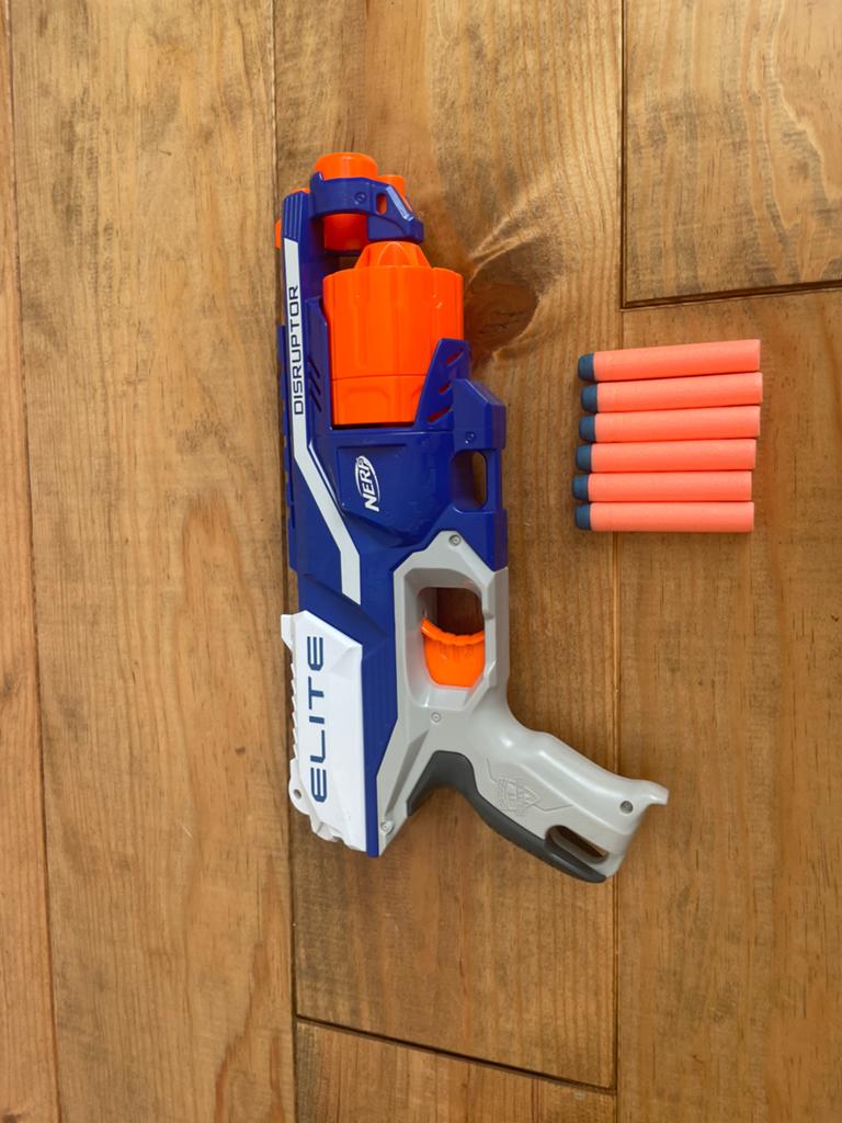 Nerf Elite Disruptor Blaster met Darts, Ophalen, Gebruikt, Jongen of Meisje