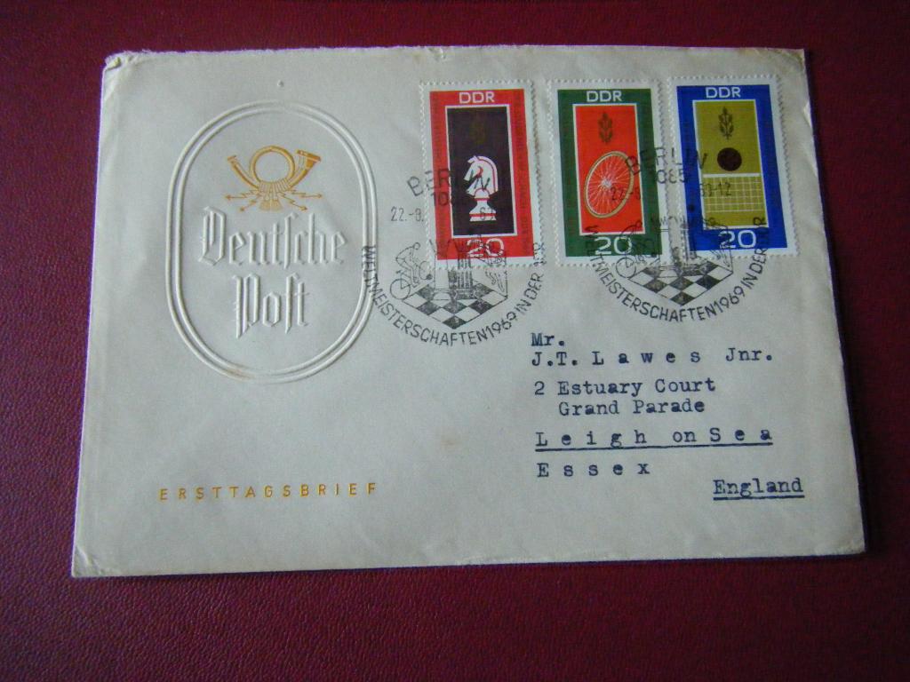 B38 - Duitsland / DDR - Envelop - 4, Postzegels en Munten, Brieven en Enveloppen | Buitenland, Ophalen of Verzenden, Envelop