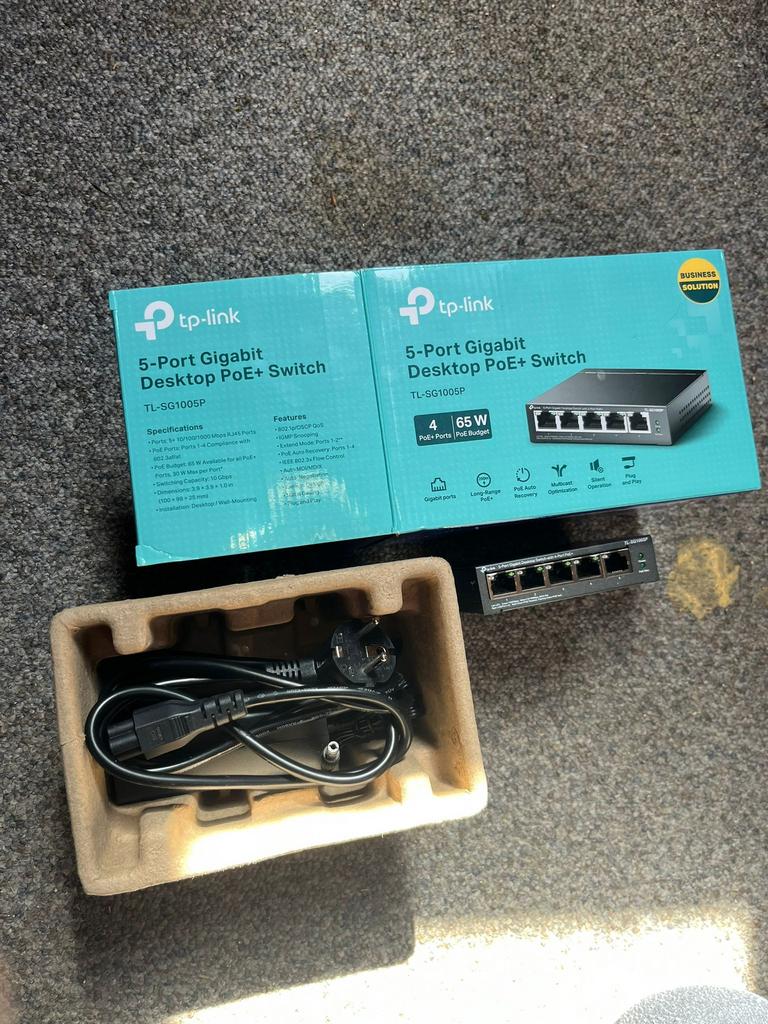 TP link PoE+ switch, Ophalen of Verzenden, Zo goed als nieuw