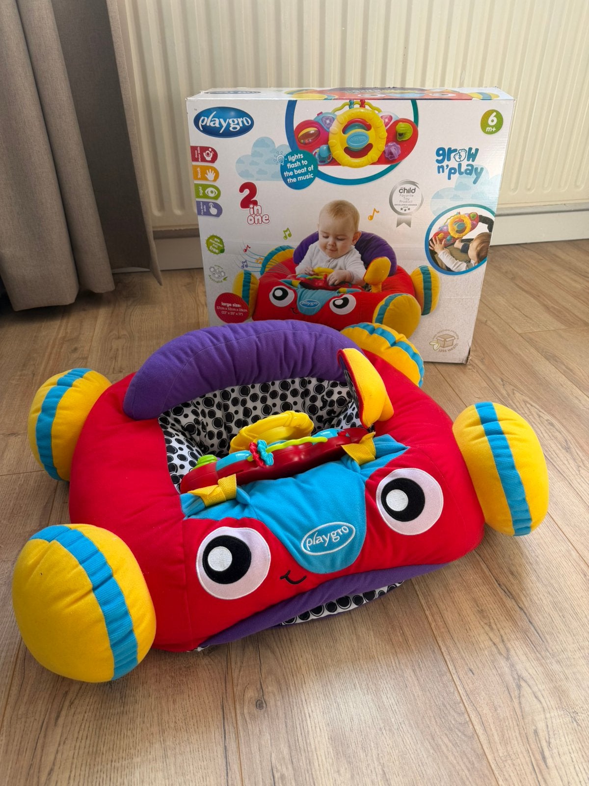 Playgro speelauto 6+ maanden, Ophalen, Zo goed als nieuw, Auto, Met licht