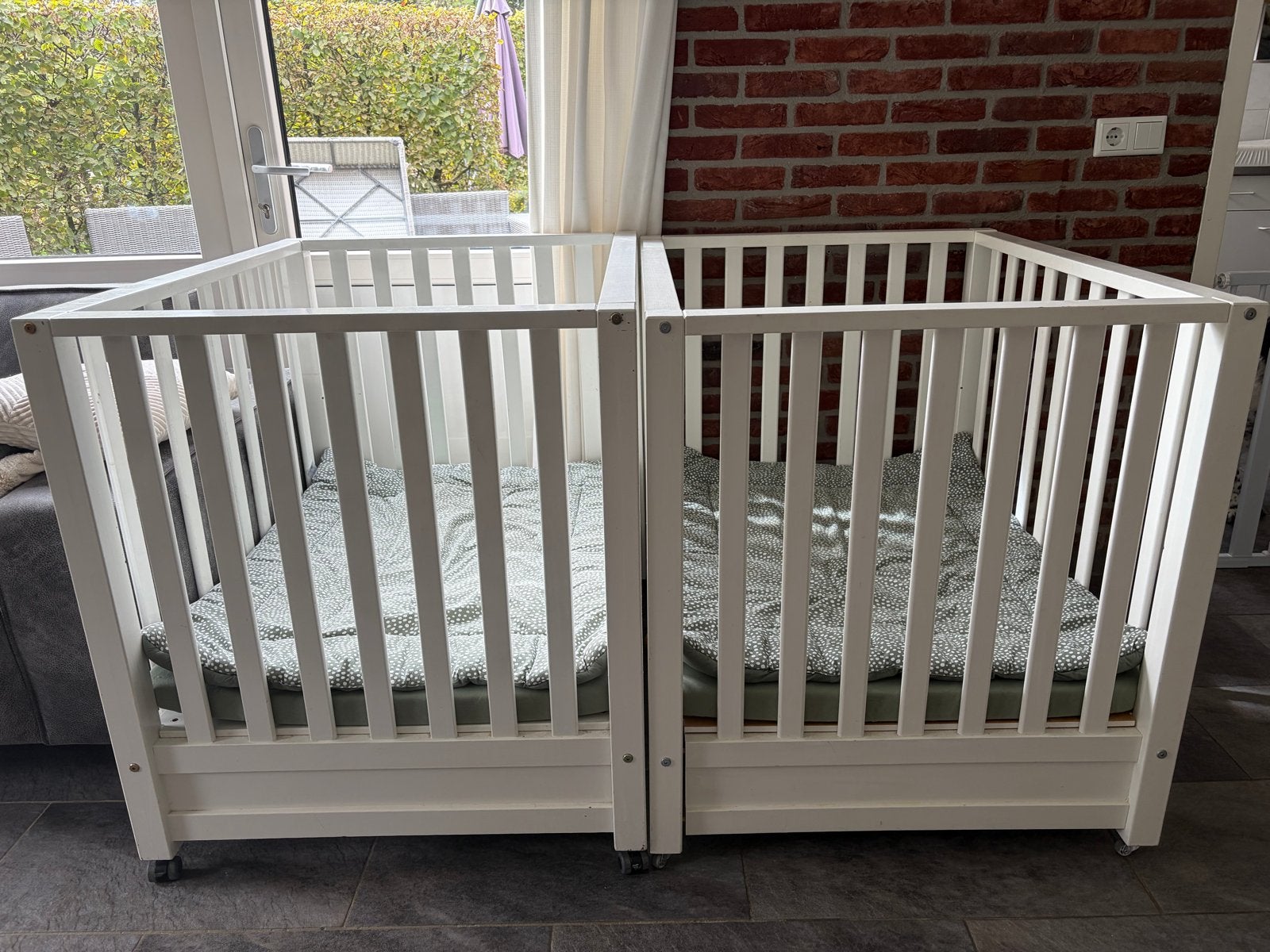 2x TWF Lieke Box met lade en wieltjes - Wit, Kinderen en Baby's, Ophalen, Gebruikt, Vierkant, In hoogte verstelbaar