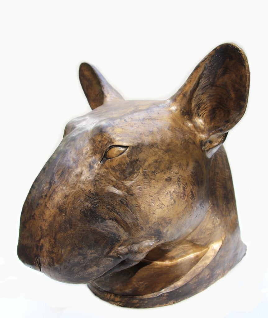 Urn bull terrier zwart goud 3 liter, Ophalen of Verzenden, Nieuw
