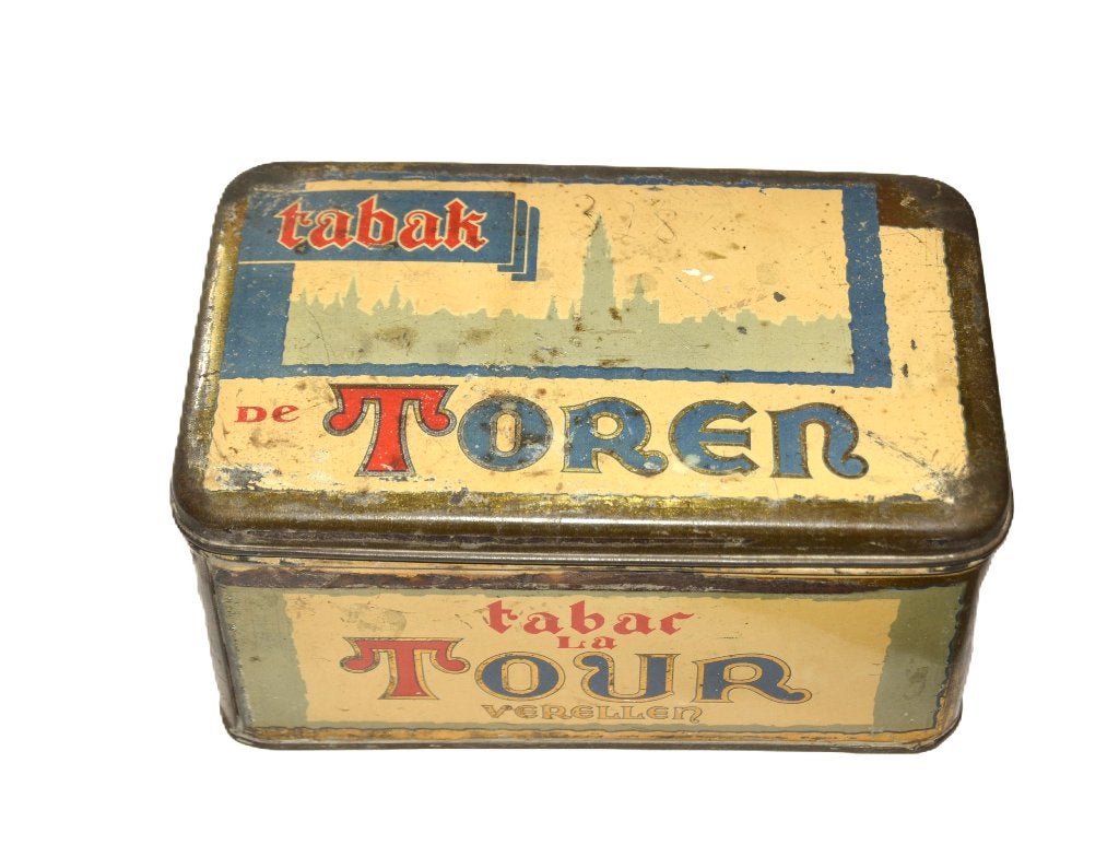 Belgisch blik tabak Toren Tabac la Tour Verellen, Verzamelen, Ophalen of Verzenden, Gebruikt, Overige