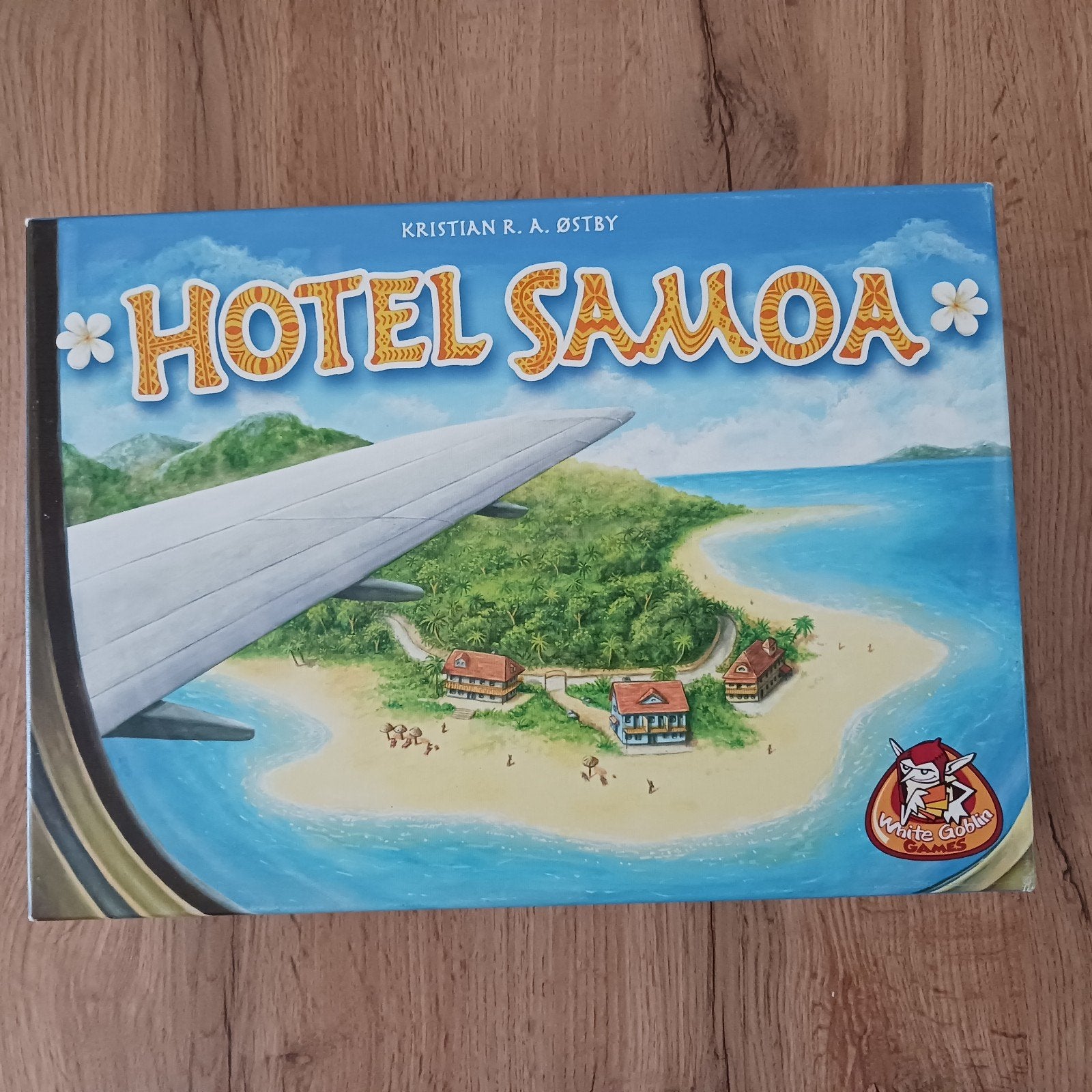 Nr 40) Hotel Samoa Bordspel - unpunched, Vijf spelers of meer, Ophalen of Verzenden, Nieuw, White Goblin Games