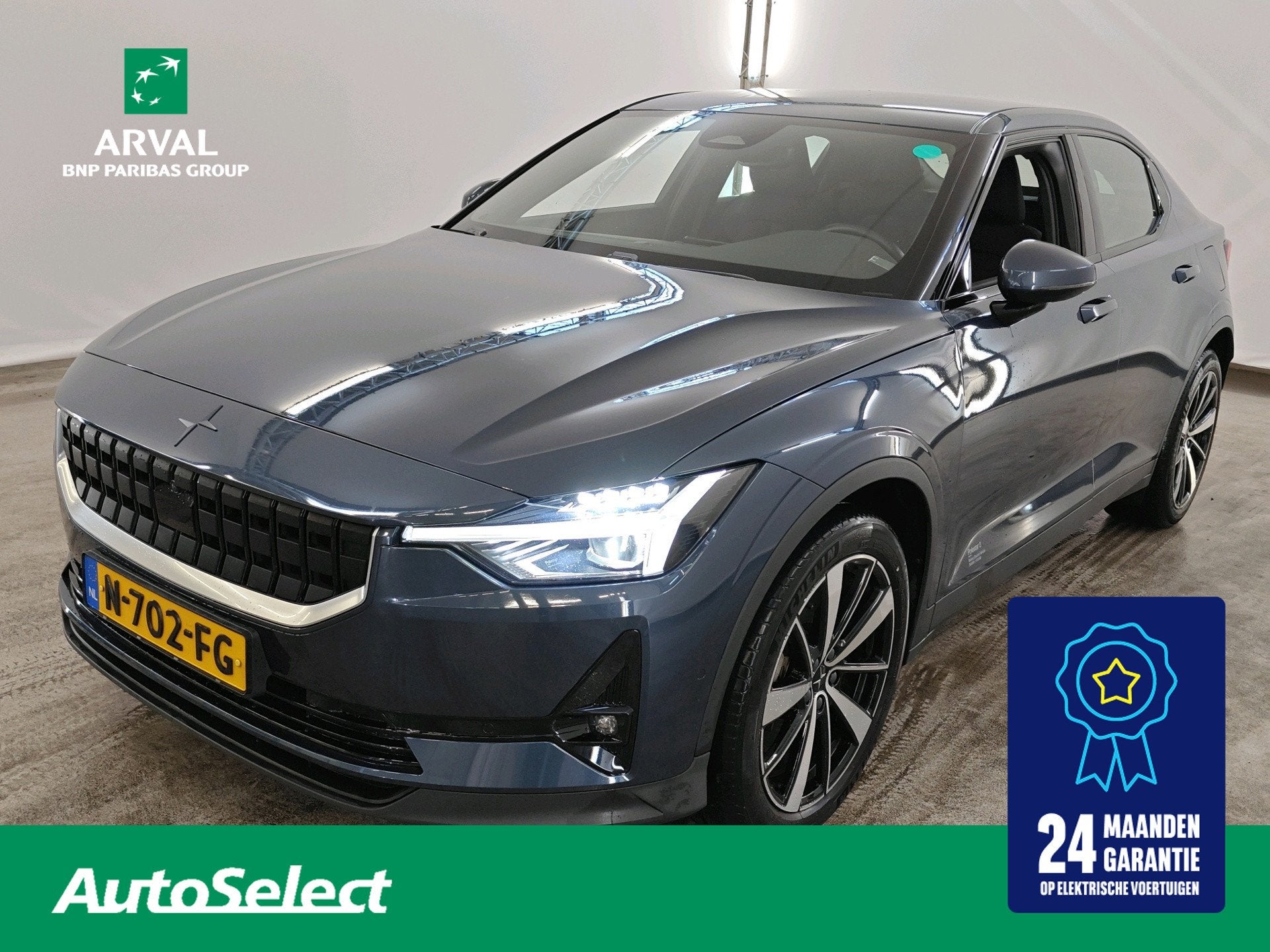 Polestar 2 78 kWh 231pk Long Range Single Motor | SOH 91% |, Auto's, Polestar 2, Gebruikt, Zwart, Blauw