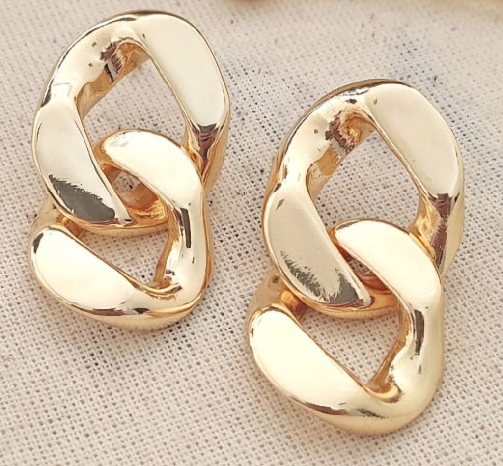 Vergulde oorbellen, Sieraden, Tassen en Uiterlijk, Oorbellen, Overige materialen, Nieuw, Ophalen of Verzenden, Knopjes of Stekers