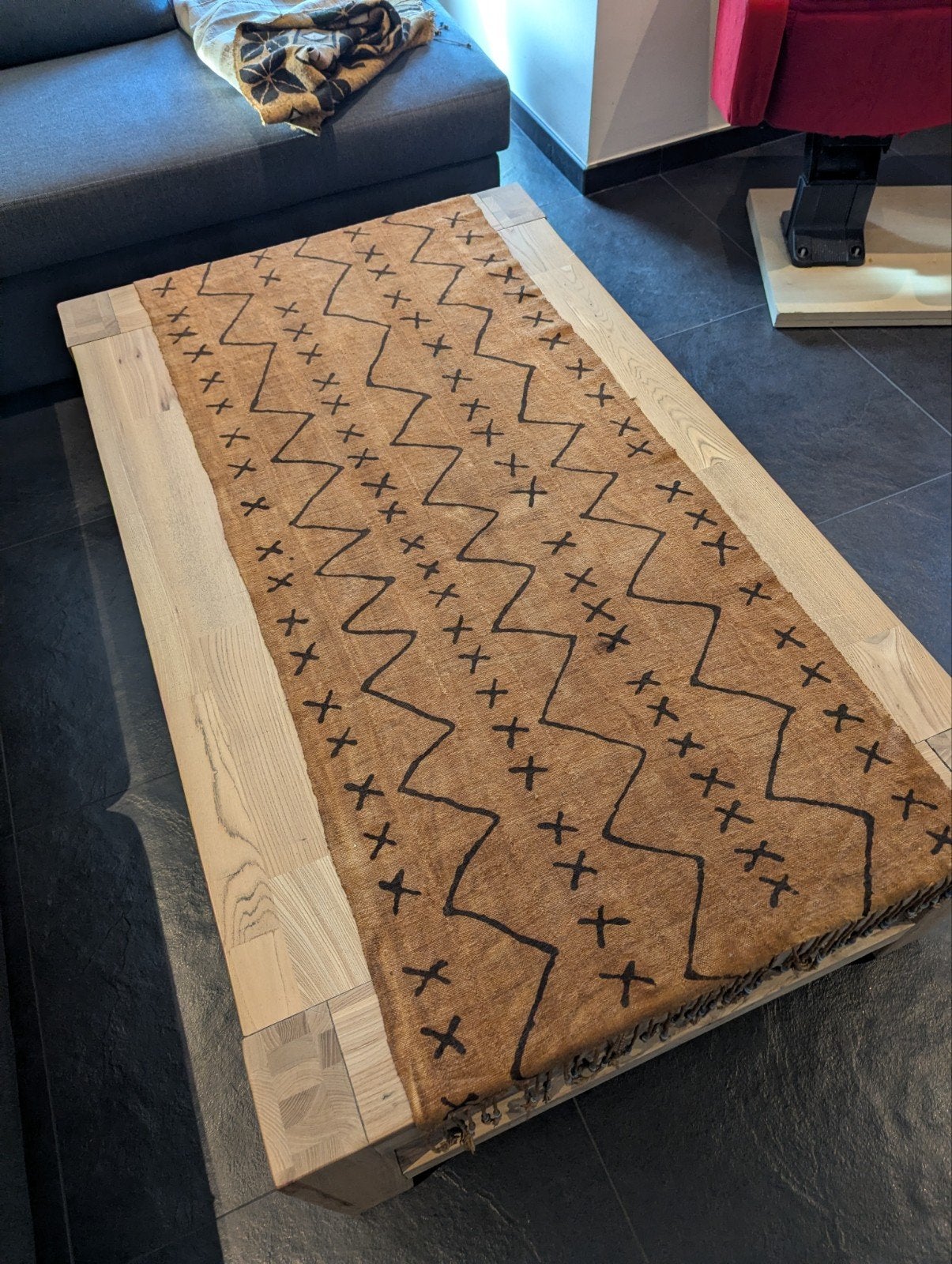 Handgemaakte Bogolan Mud Cloth uit Mali (4 stuks), Ophalen of Verzenden