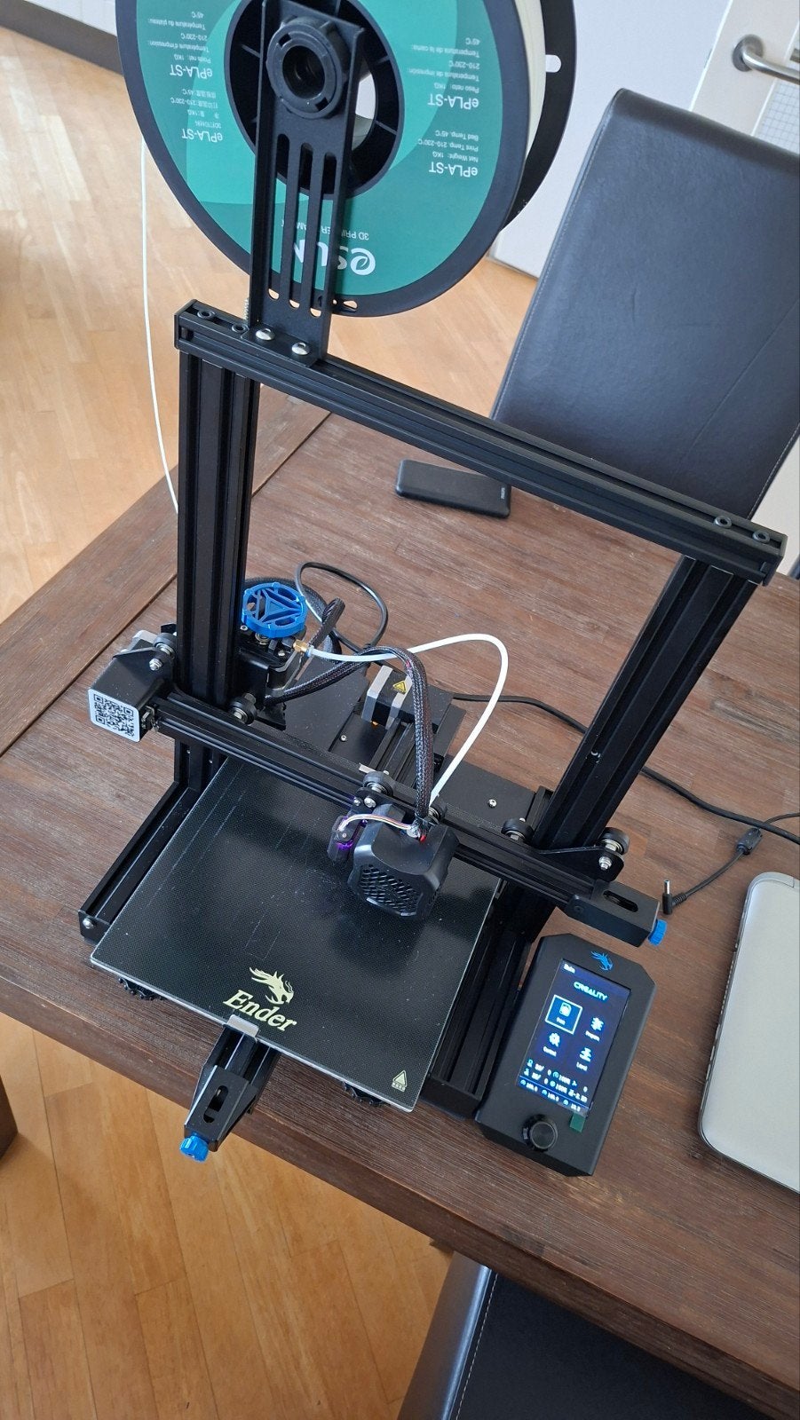 Creality Ender-3 V2 3D-printer - weinig gebruikt, Computers en Software, 3D Printers, Ophalen, Gebruikt, Filament