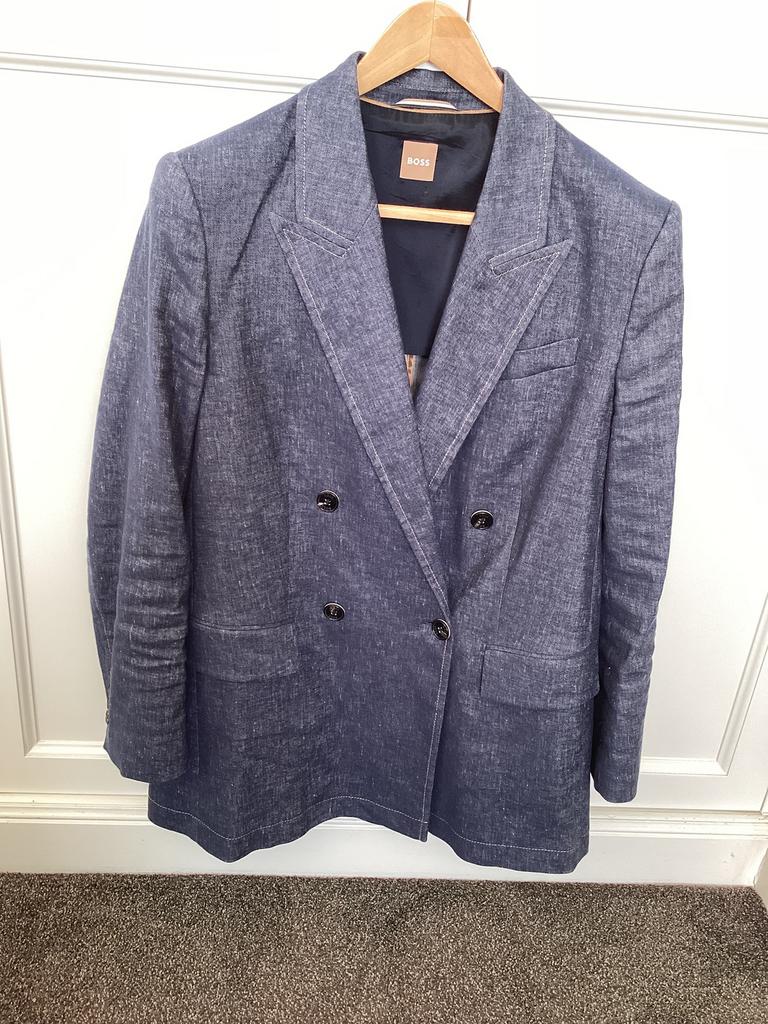 BOSS spijker colbert maat 38 nieuwstaat, Maat 38/40 (M), Blauw, Ophalen of Verzenden, Zo goed als nieuw