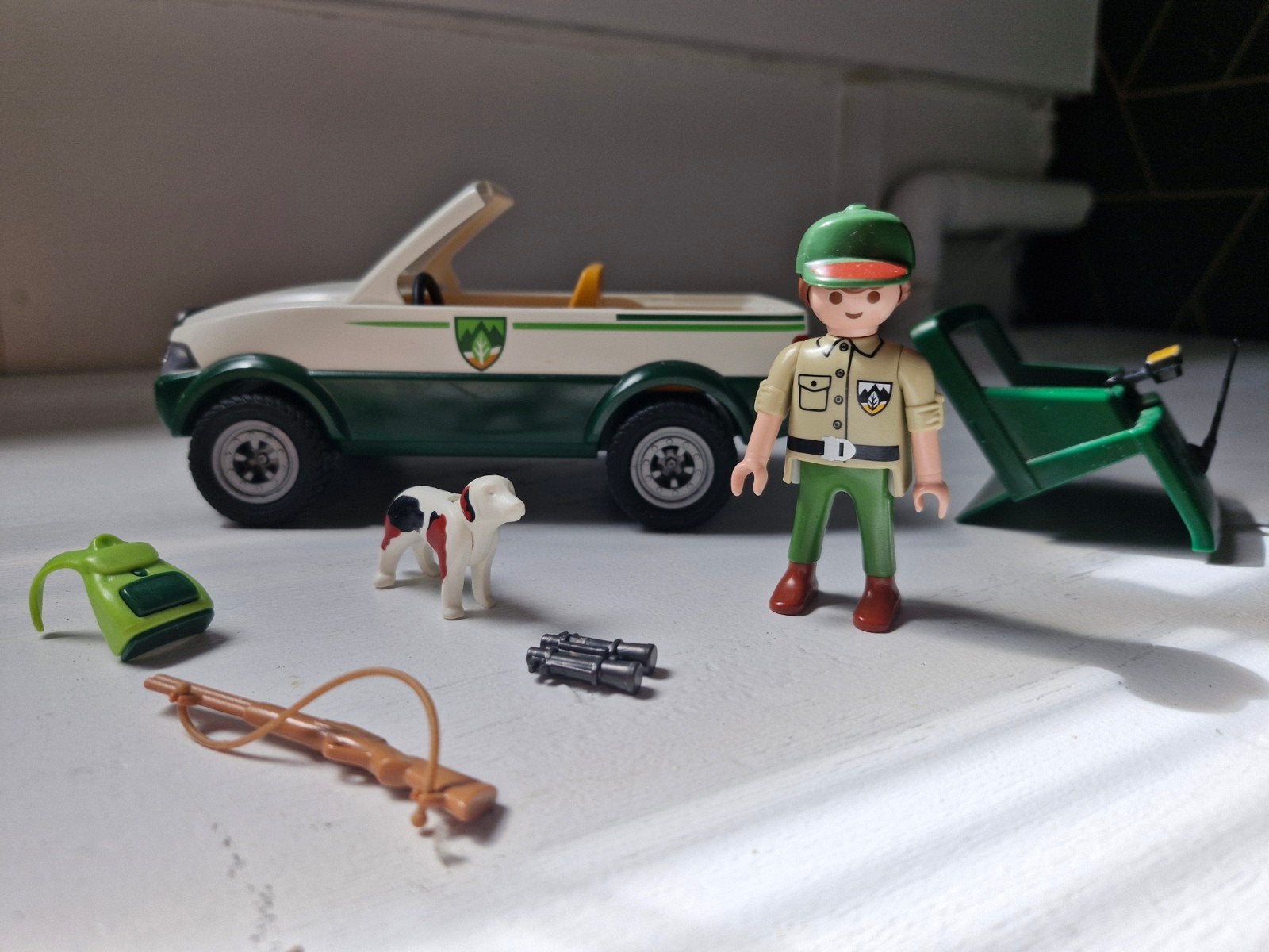 Playmobil Wild Life Ranger met voertuig en hond, Kinderen en Baby's, Speelgoed | Playmobil, Wild life, Gebruikt, Complete set