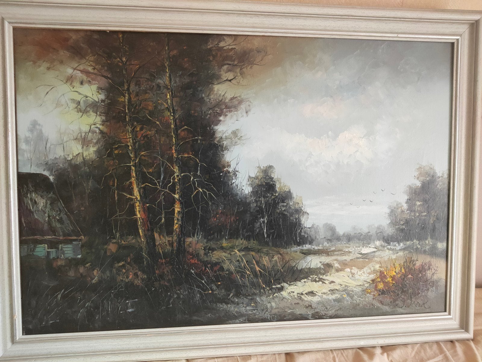 Schilderij op doek geschilderd, maker J.Kok, Antiek en Kunst, Ophalen