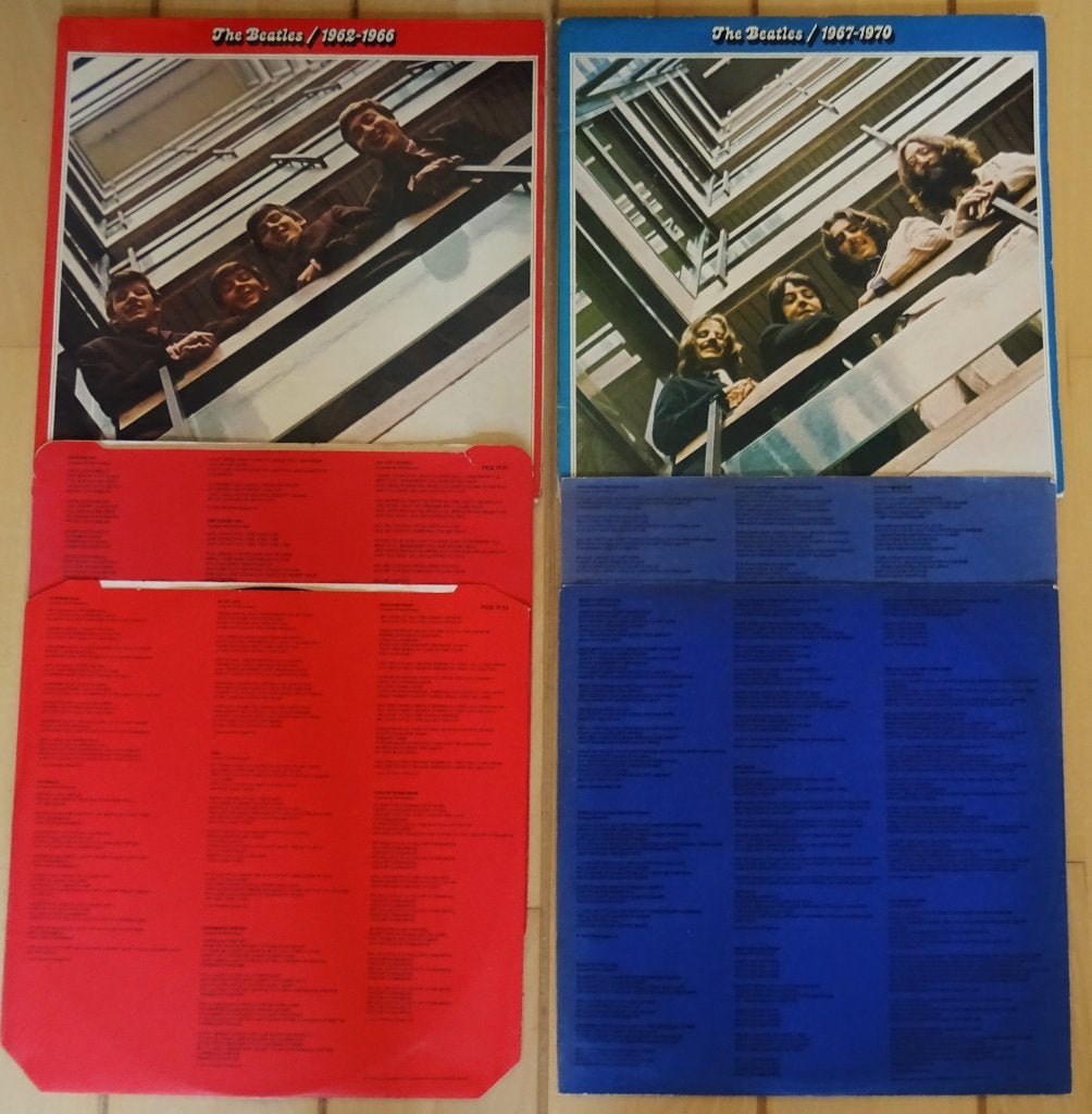 THE BEATLES  2 dubbel LP's: 1962-1966 en 1967-1970, Cd's en Dvd's, Vinyl | Pop, Originele persing, Gebruikt, Ophalen of Verzenden
