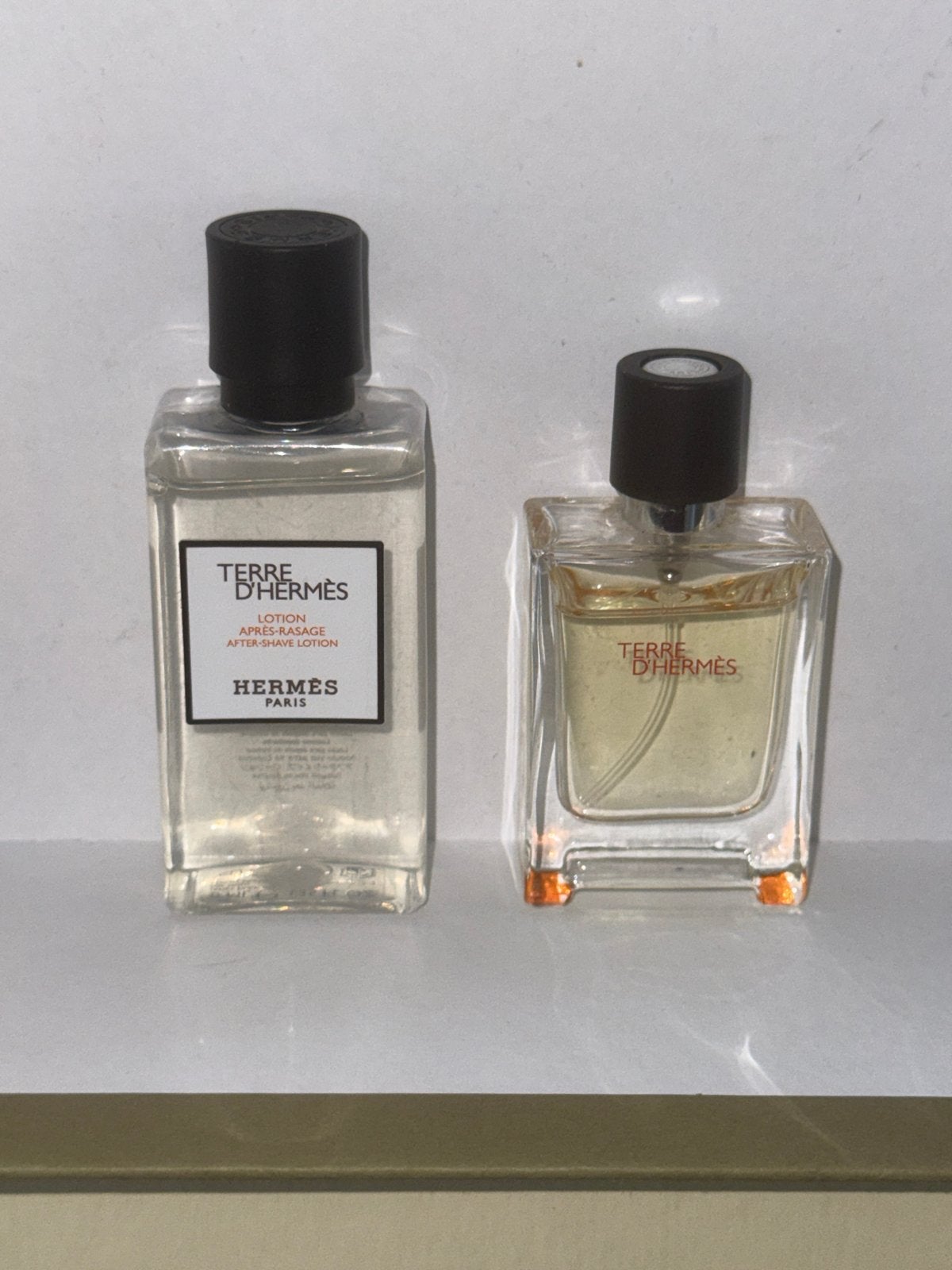 Terre d'Hermès: Aftershave Lotion & Eau de Toilette, Ophalen of Verzenden, Zo goed als nieuw