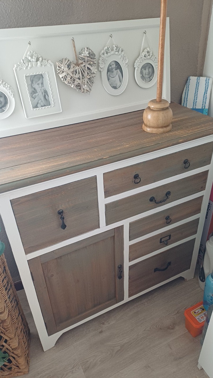 Landelijk dressoir met lades en deuren, Ophalen, Gebruikt, 100 tot 150 cm, 25 tot 50 cm