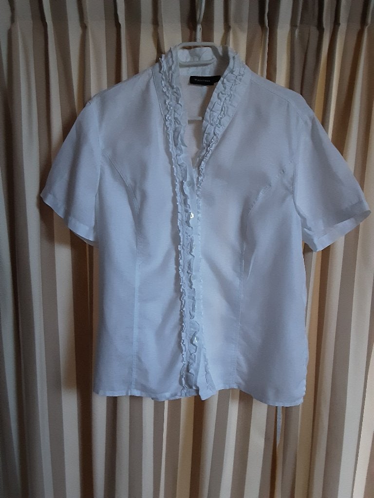 Witteveen blouse, Wit, Maat 42/44 (L), Ophalen of Verzenden, Zo goed als nieuw