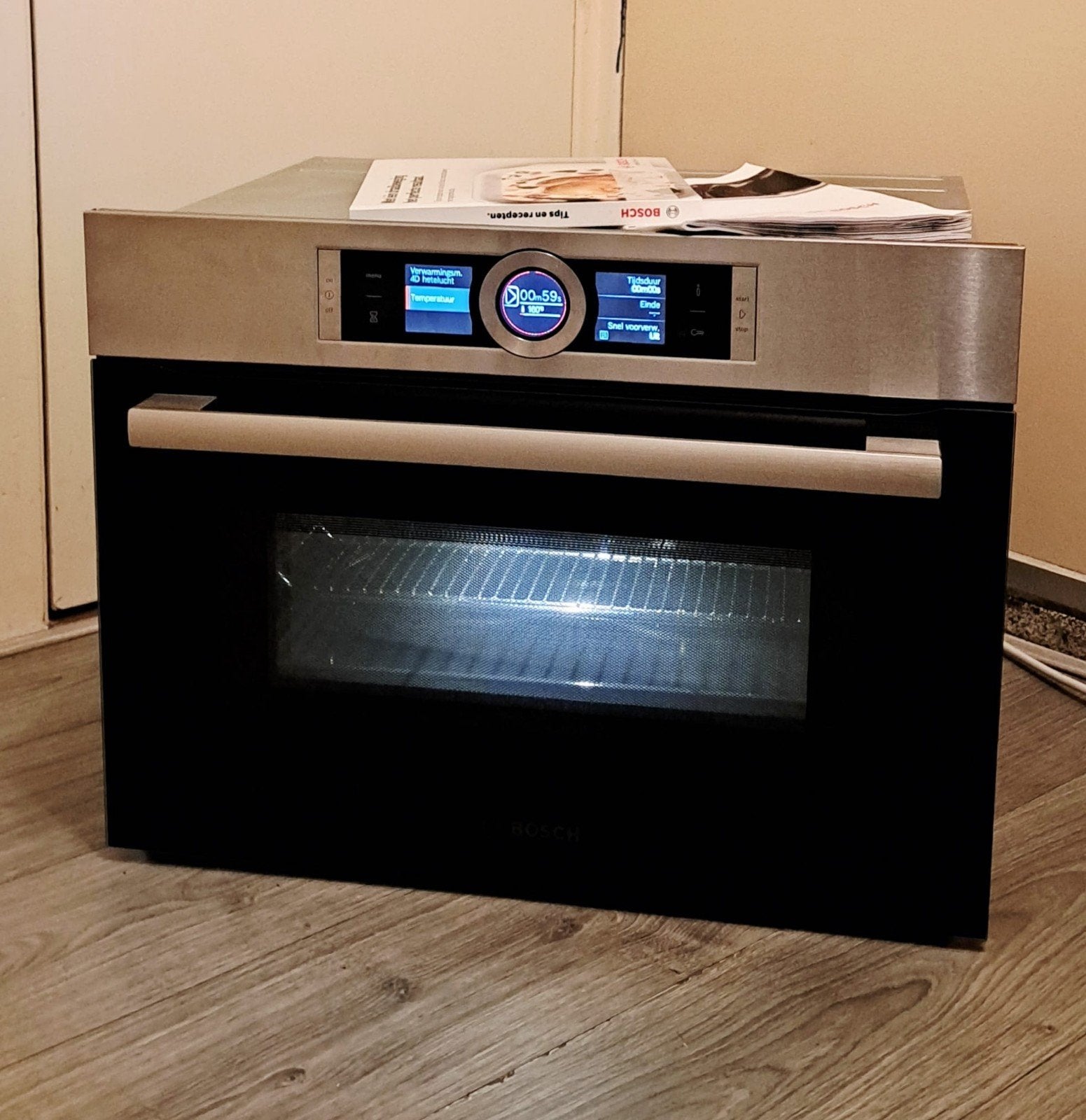 Bosch inbouw combi oven, Ophalen