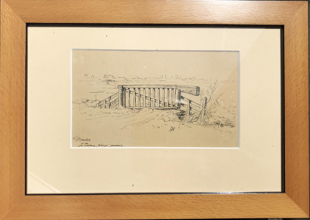 Ids Wiersma, pentekening "Draaihek/Wringe", 1914., Verzenden