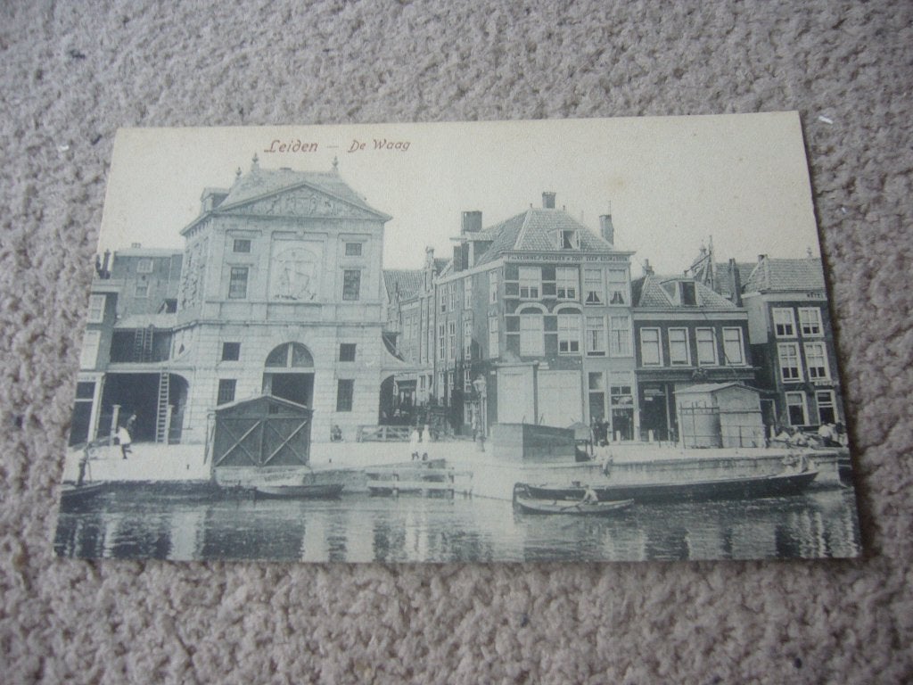 LEIDEN  =  DE WAAG    BRIEFKAART, Ophalen of Verzenden, Voor 1920, Gelopen, Zuid-Holland