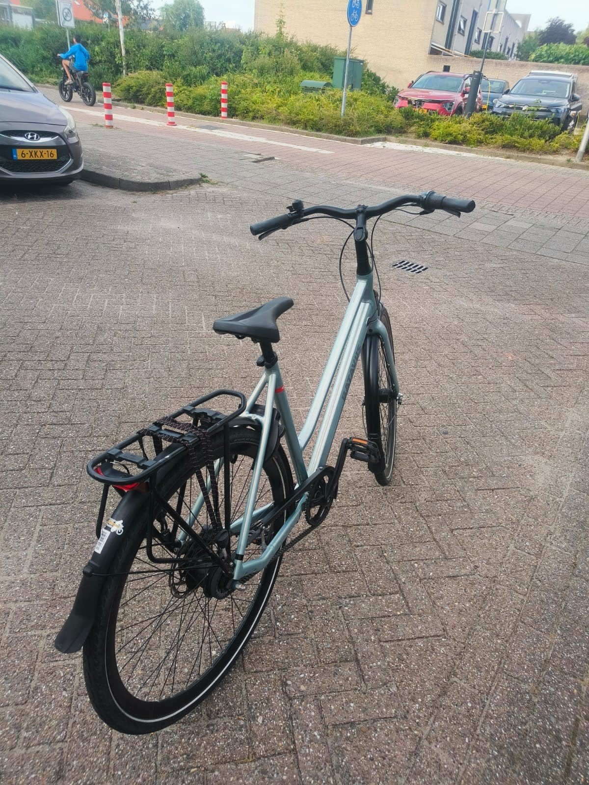 SCHIEDAM Gestolen Batavus - Lichtblauw, Fietsen en Brommers, Ophalen, Velgrem, Versnellingen, Batavus