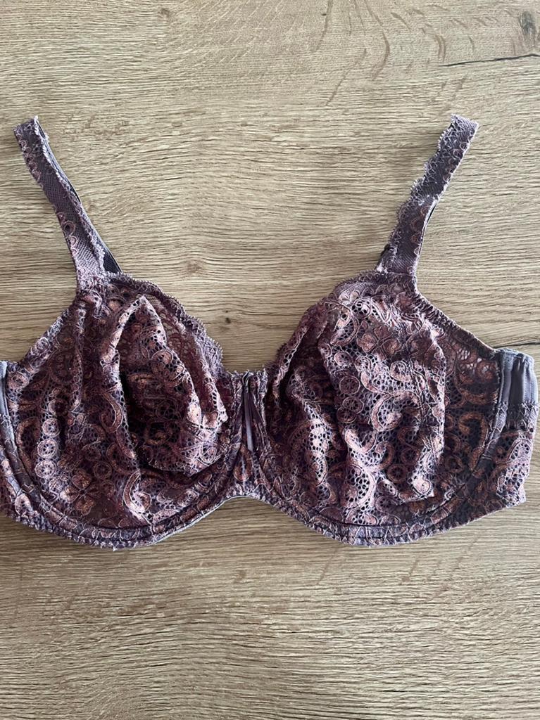 Prima donna 90E full cup kant bruin koper draad borduur, Bruin, Verzenden, BH