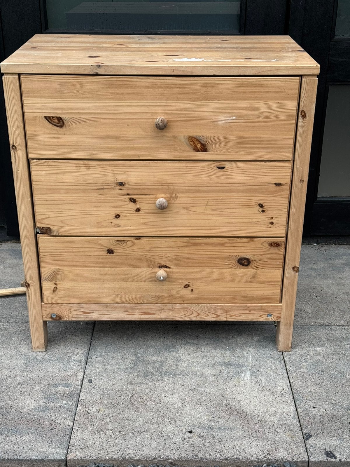 GRATIS ladenkastje voor in garage of schuur, Ophalen, Gebruikt, Eikenhout, 50 tot 100 cm