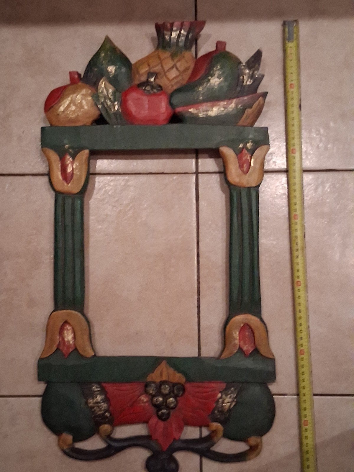 lijst met fruit decoratie en goudaccenten, Mexicaans, Ophalen of Verzenden