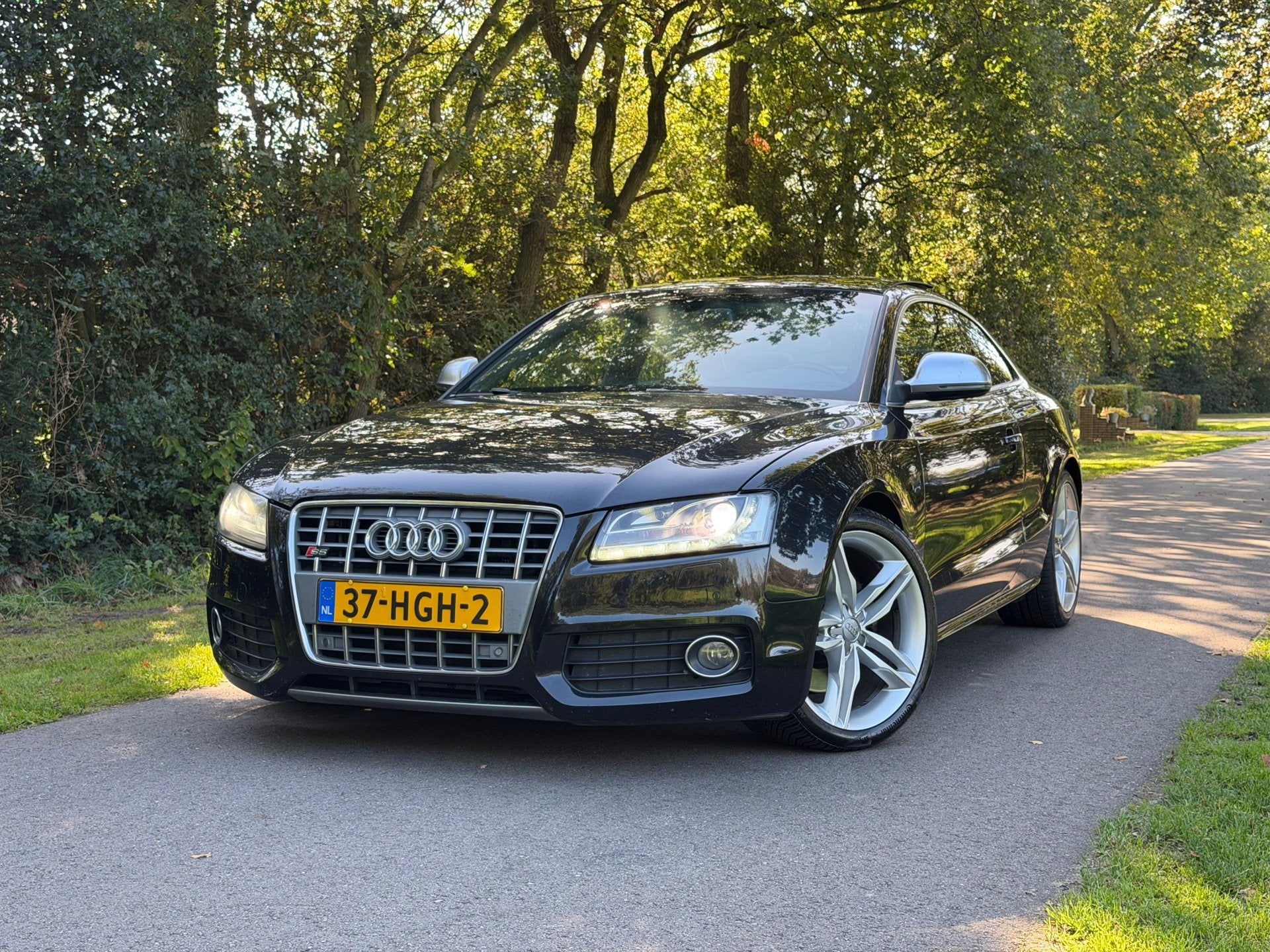 Audi A5 Coupé 4.2 FSI S5 quattro Pro Line | Pano + Kuipstoe, Auto's, Navigatiesysteem, Gebruikt, 4 stoelen, Zwart