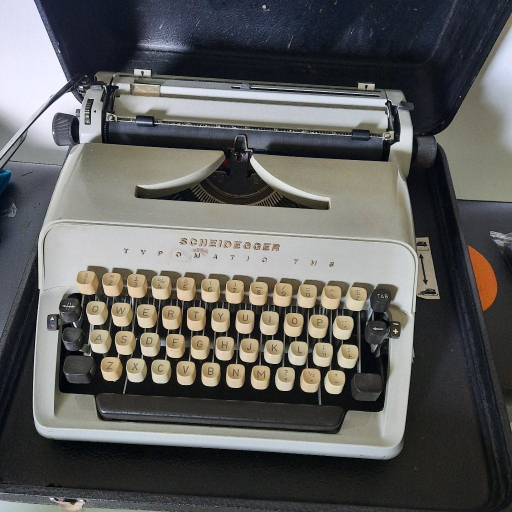 vintage scheideigger typomatic TMS typemach., Ophalen, Gebruikt