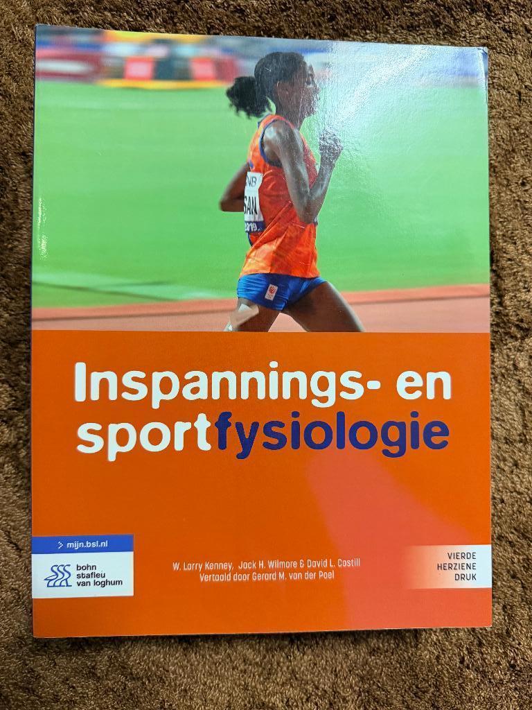 Inspannings - en sportfysiologie, Boeken, Zo goed als nieuw, Bohn Stafleu van Loghum, Beta, HBO