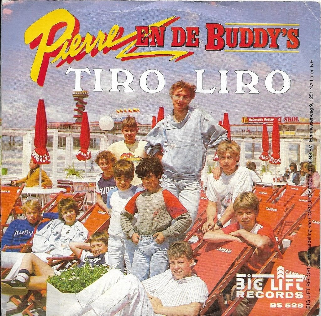Pierre en de Buddy's-Tiro liro, Gebruikt, 7 inch, Nederlandstalig, Fotohoes