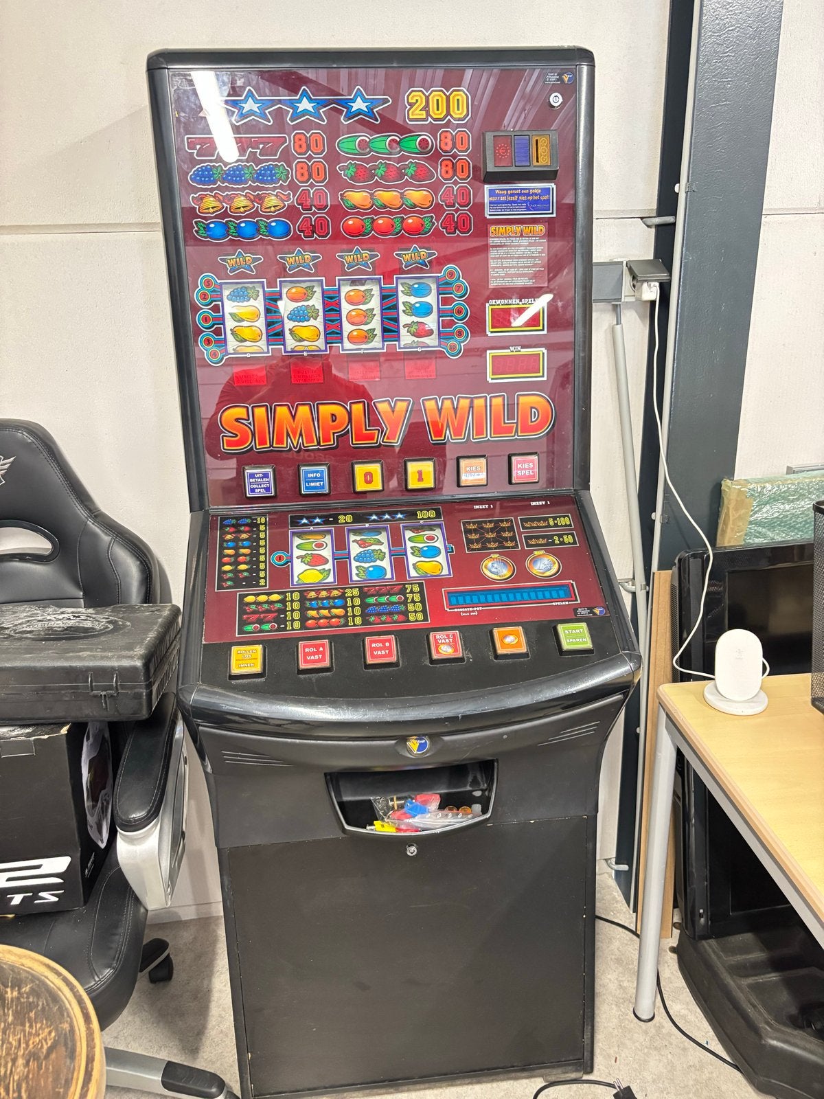Simply Wild Gokkast - Klassieke Fruitautomaat, Euro, Ophalen of Verzenden, Gebruikt