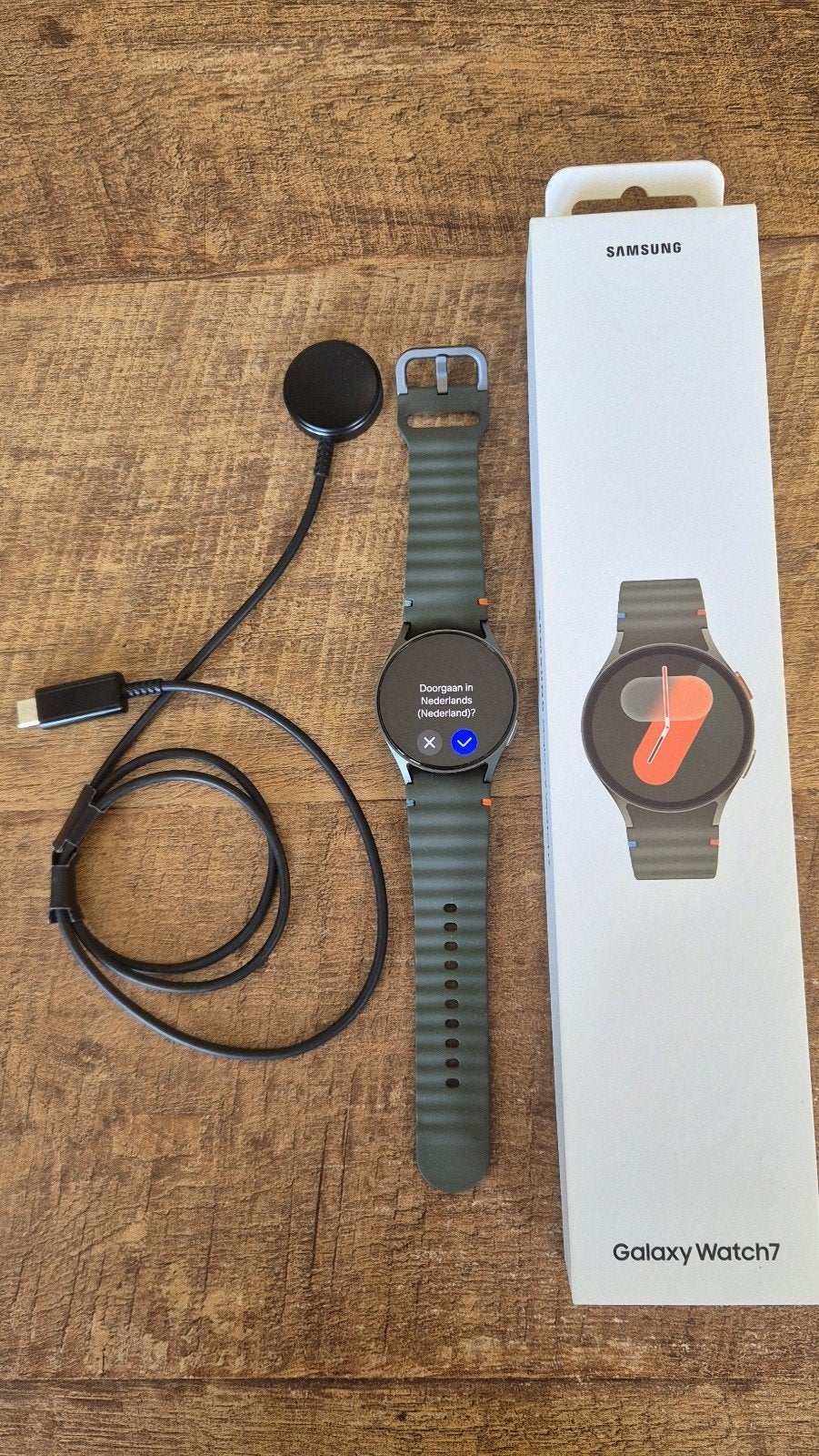 Samsung Galaxy Watch 7 40mm Groen, Sieraden, Tassen en Uiterlijk, Smartwatches, Nieuw, Ophalen of Verzenden, Samsung, Waterdicht