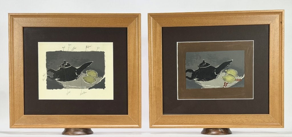 651. Kleurenlitho's, G. Braque – "Théière et citrons", 1963, Ophalen