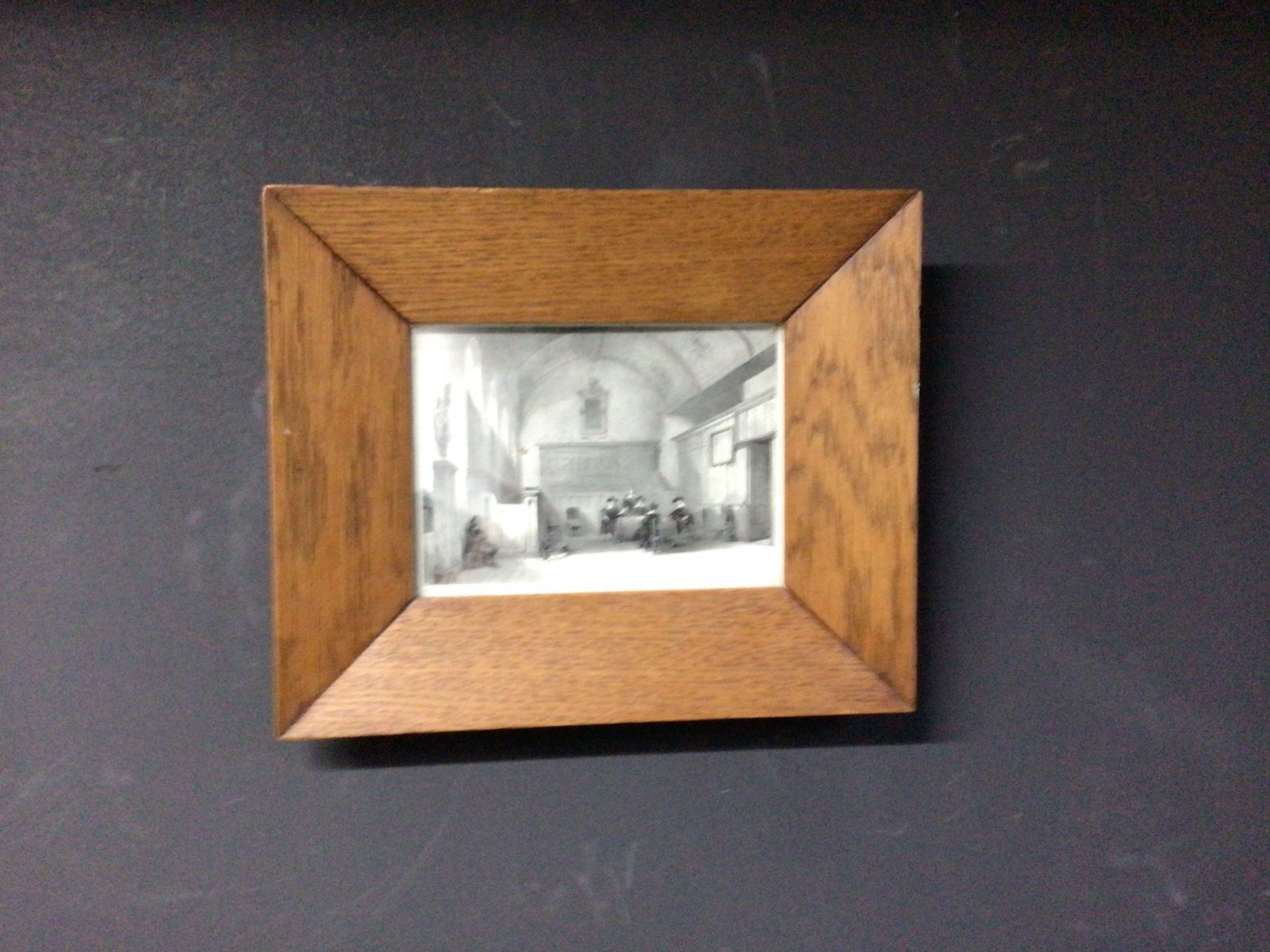 Ingelijste Prent: Interieur met Figuren, naar J. Beerstraten, Antiek en Kunst, Kunst | Tekeningen en Foto's, Ophalen of Verzenden