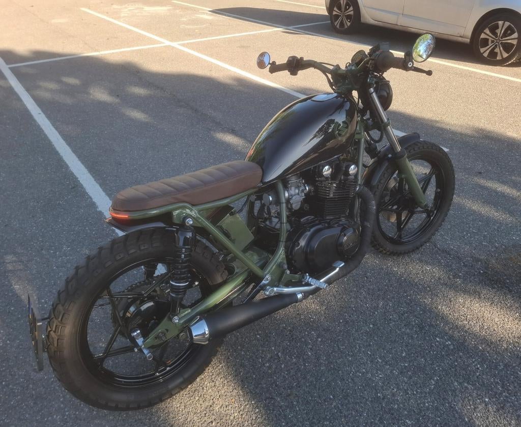 Susuki GS 450 1988 - Cafe Racer Custom, Motoren, Motoren | Suzuki, 450 cc, 2 cilinders, Chopper, Particulier