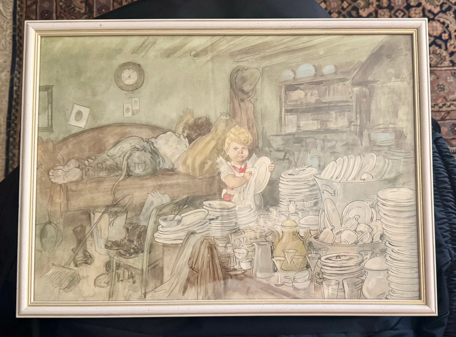 Robert Hogfeldt illlustratie, Ophalen of Verzenden, Voor 1940, Zo goed als nieuw