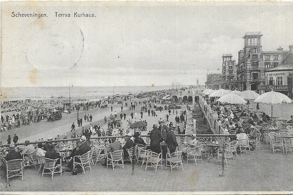 AK Scheveningen - Terras Kurhaus, Verzenden, 1920 tot 1940, Zuid-Holland