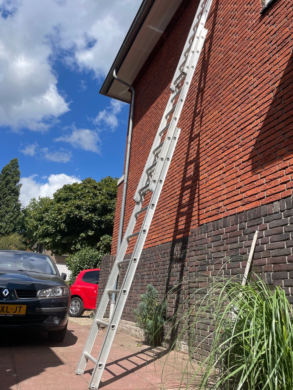 Degelijke uitschuifbare ladder - Excelsior PO 3062, Ophalen, Gebruikt, Ladder, Opvouwbaar of Inschuifbaar