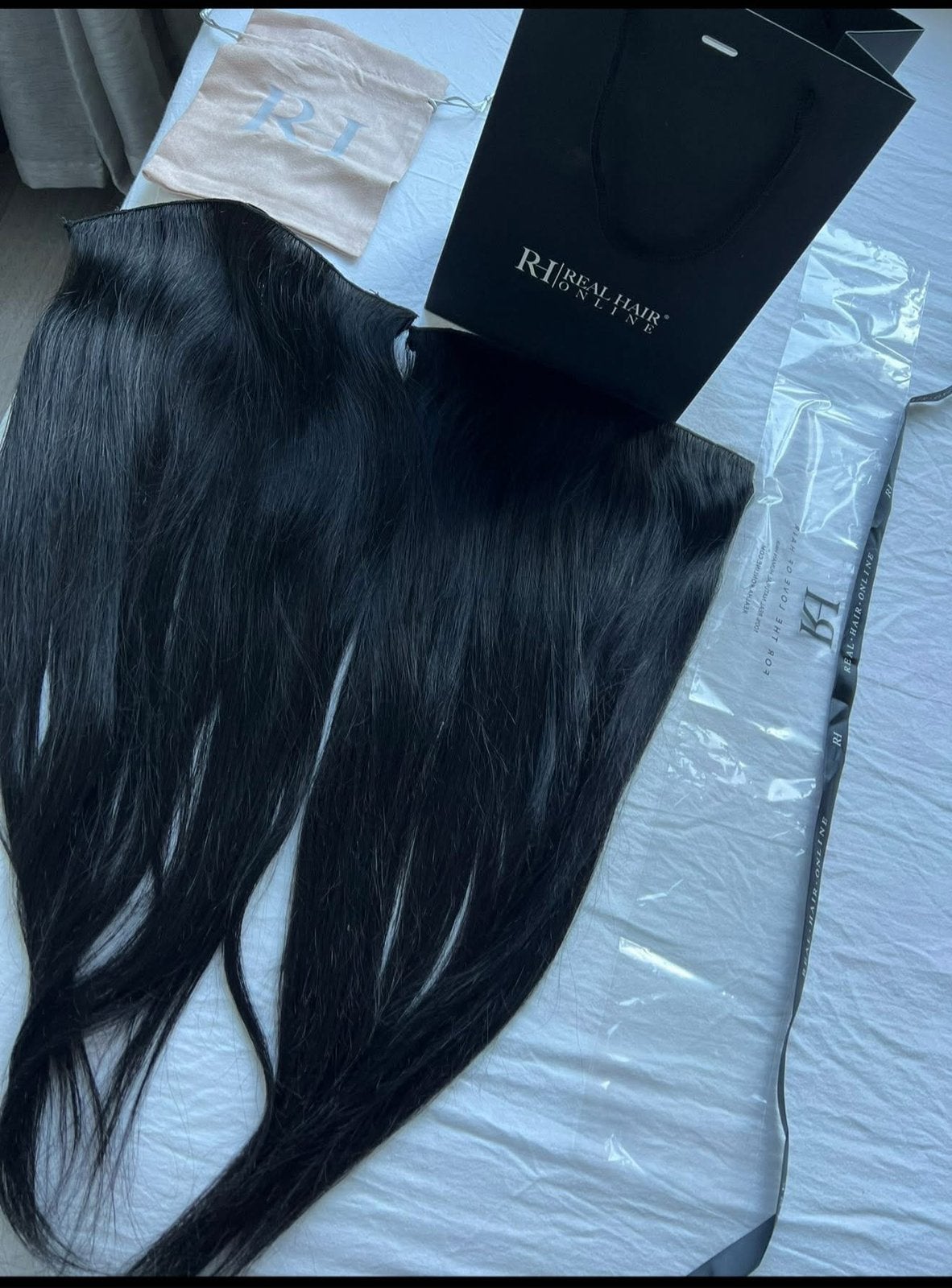Realhaironline haar extensions, Ophalen of Verzenden, Zo goed als nieuw, Pruik of Haarverlenging