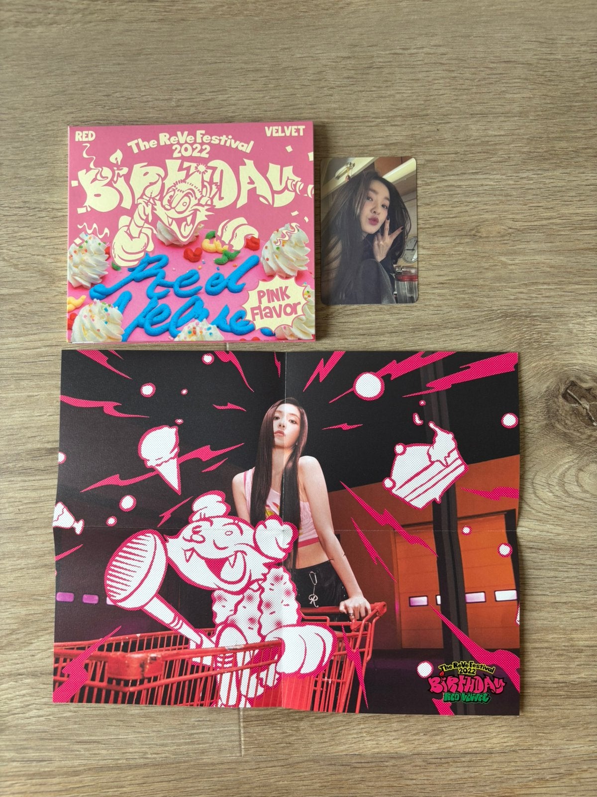 red velvet irene the reve festival 2022 photocard album kpop, Ophalen of Verzenden, Zo goed als nieuw, Foto of Kaart