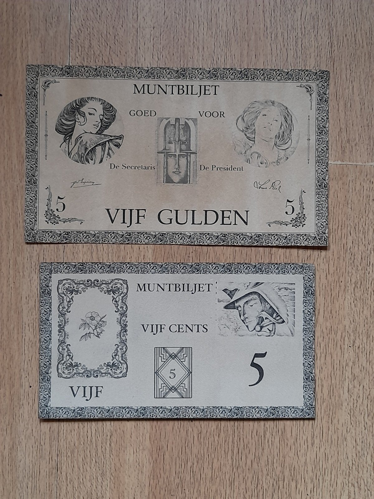 Ontwerp biljetten, Ophalen of Verzenden, 10 gulden