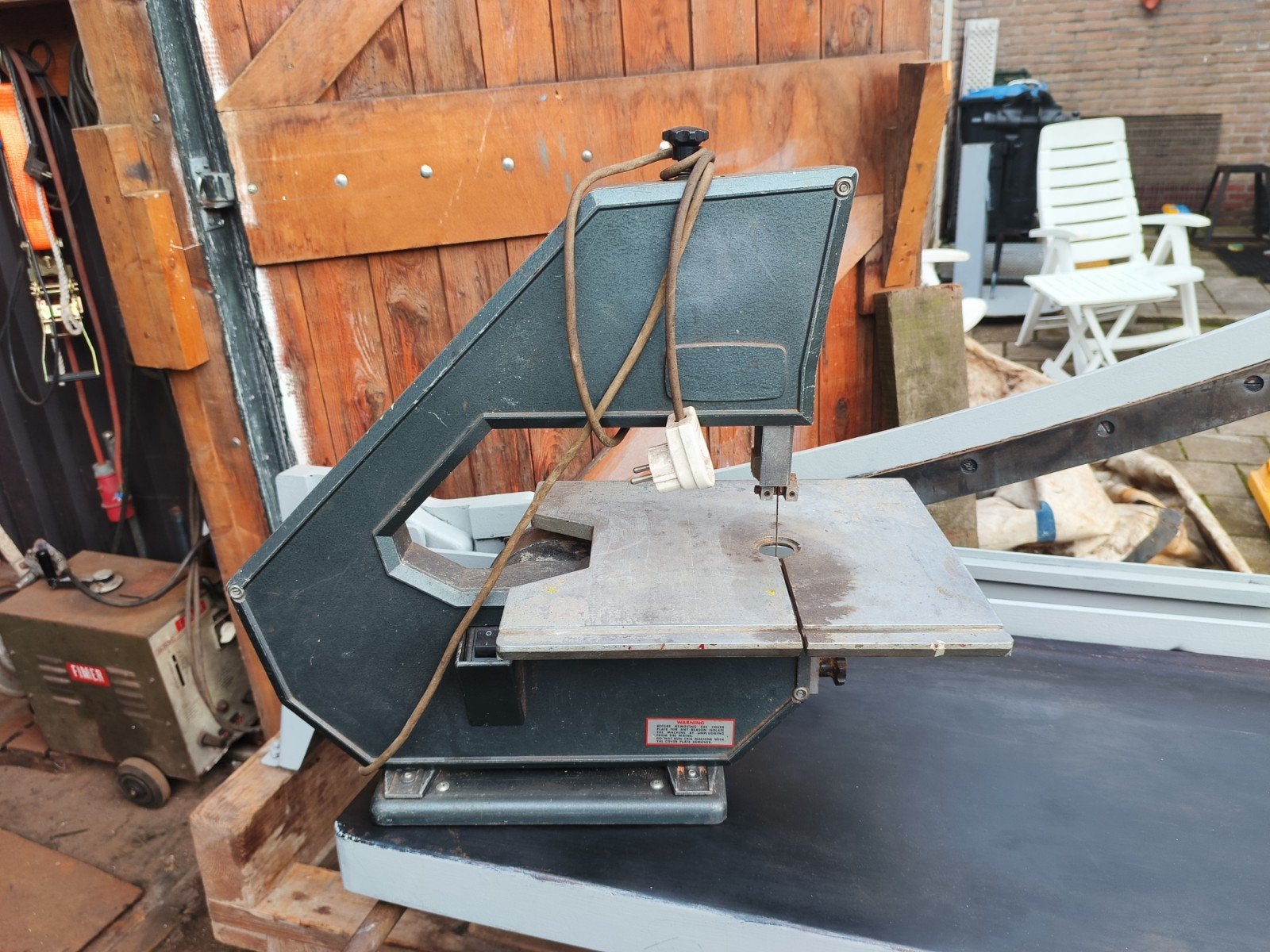 Vintage lintzaagmachine - Ideaal voor hobbyisten, Gebruikt, Onbekend, Ophalen of Verzenden, 30 tot 70 mm